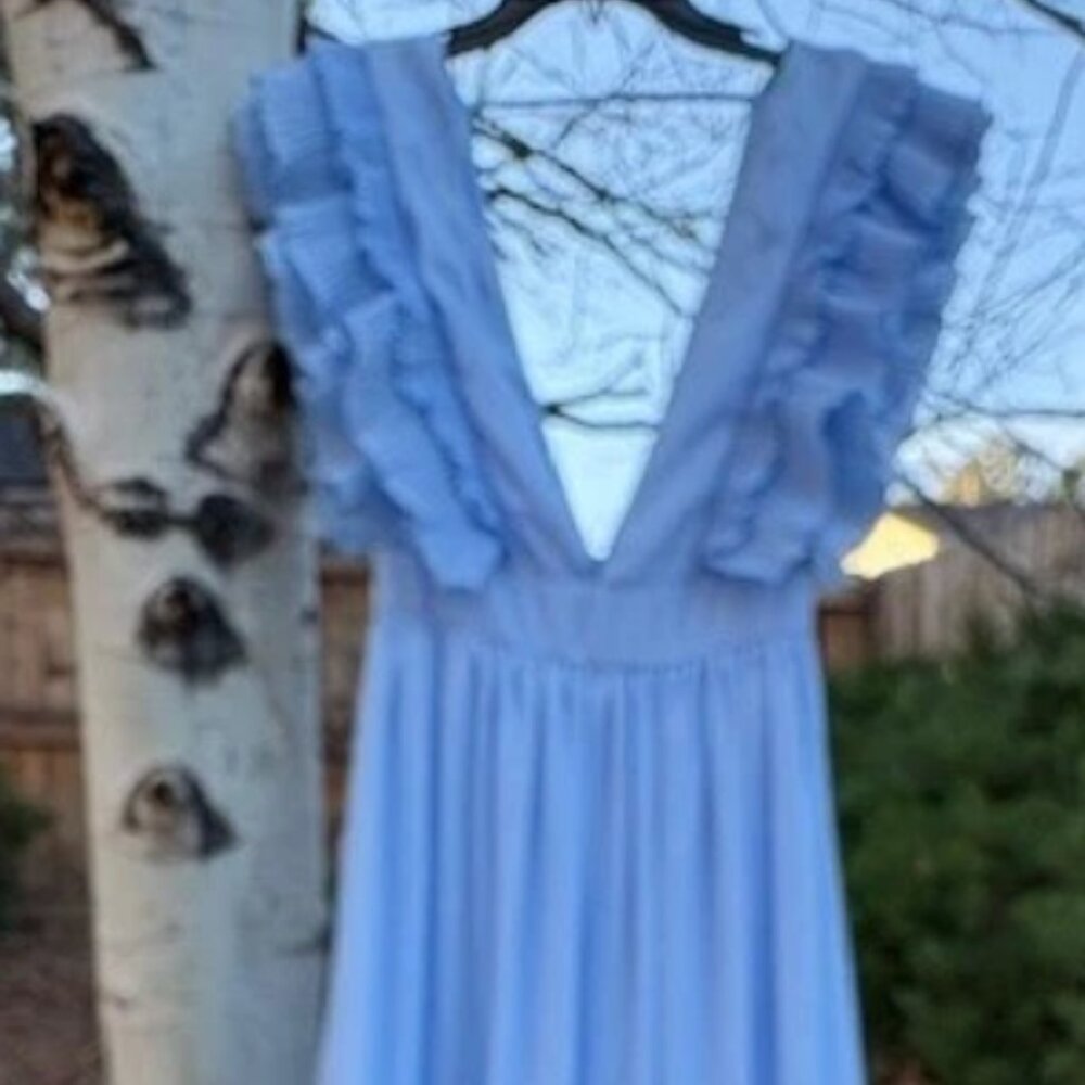NWOT Baby blue evening / bridesmaid dress sz S